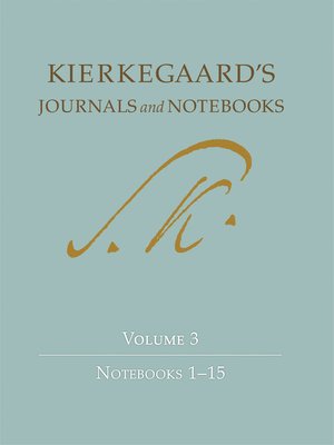 cover image of Kierkegaard's Journals and Notebooks, Volume 3